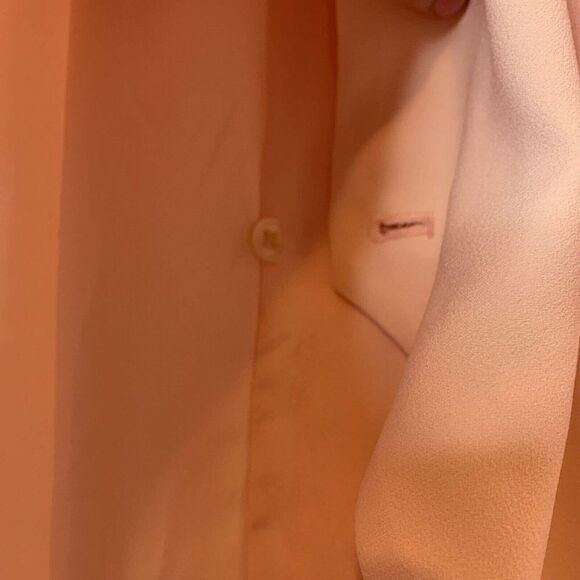 J. Crew Black Label Wrap Dress 4 Light Pink Peach Shower Wedding Guest Party NWT - Picture 6 of 11